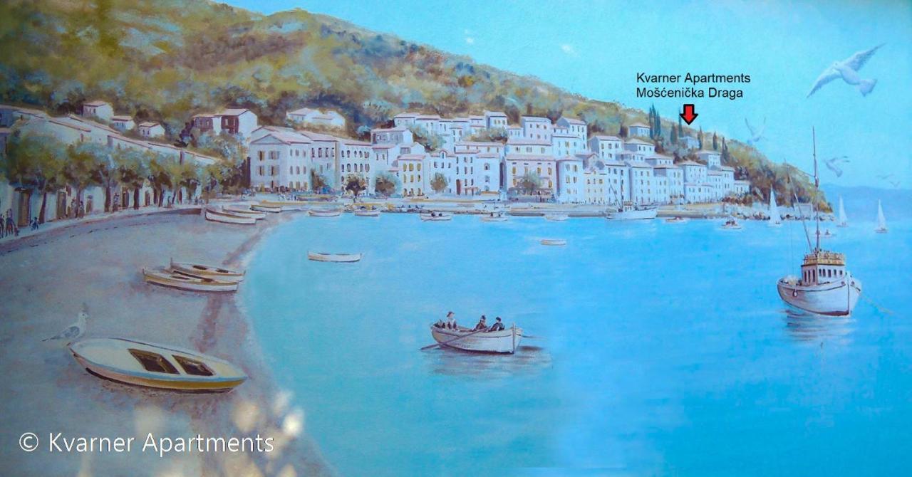 Kvarner Apartments - Mošćenička Draga Exterior foto